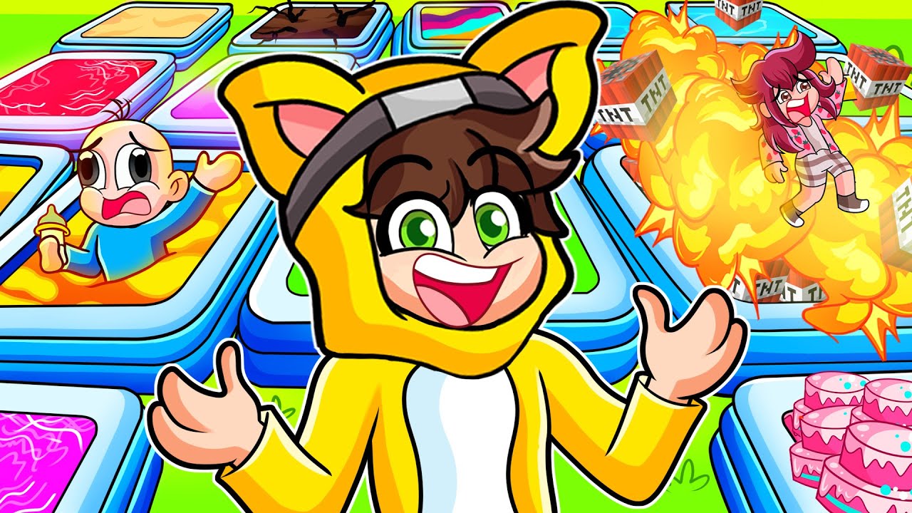 ¡100 PISCINAS MISTERIOSAS solo 1 para GANAR en Minecraft!