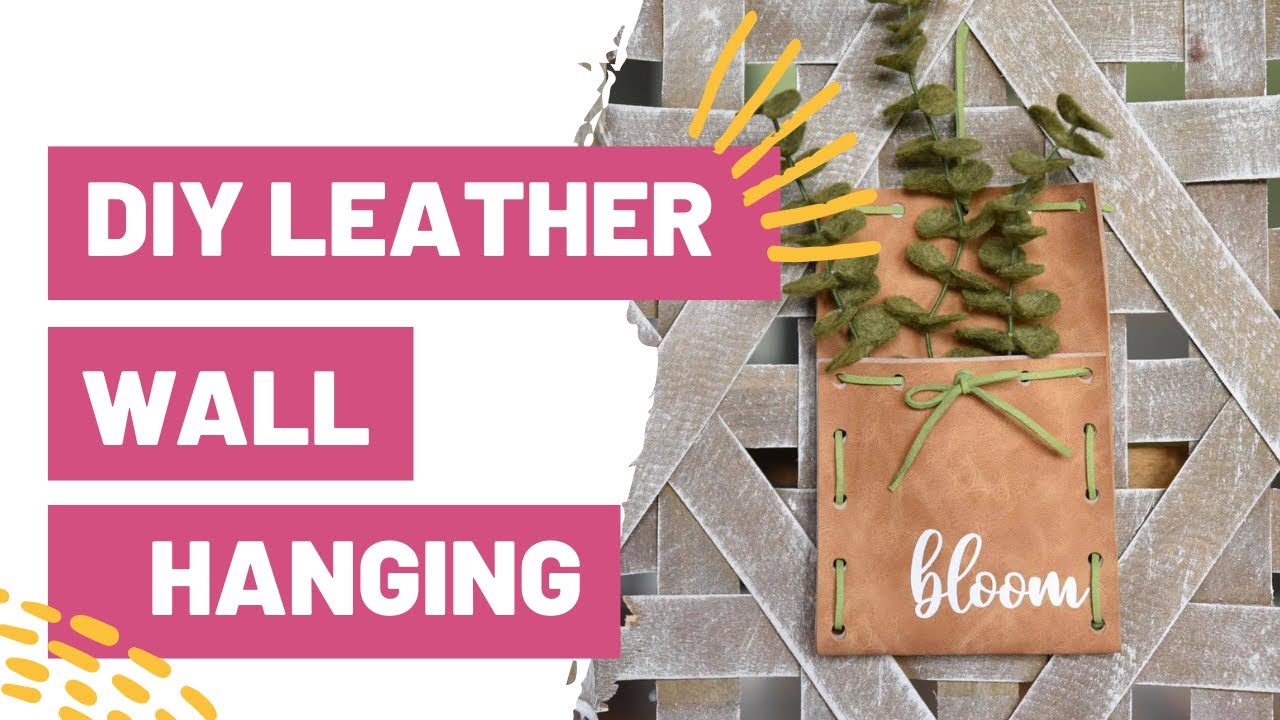 How to Make a Faux Leather Hanging Straps for a Gallery Wall DIY