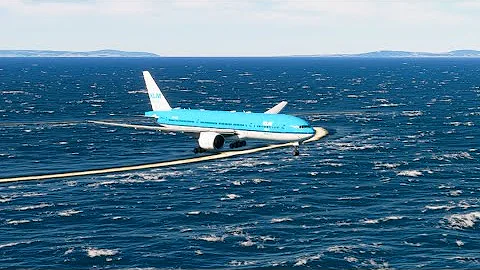 The uncontrolled plane fell into the sea when it was about to land Eps 0442