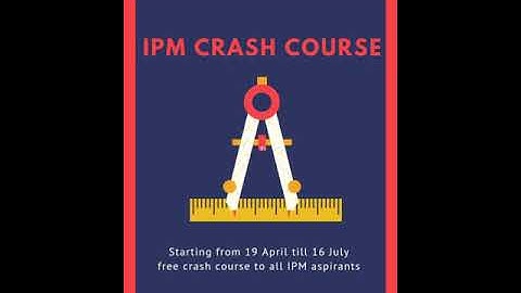 Free crash course for Ipmat 2021