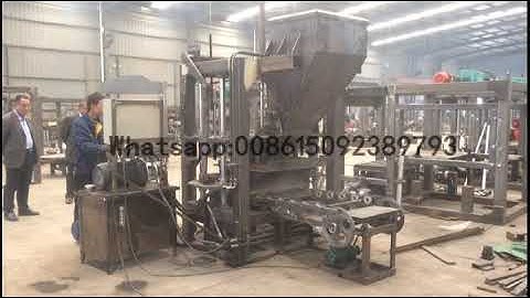 hydraulic QT4 26 block machine testing