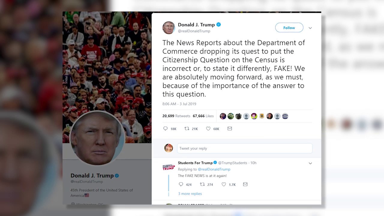 美國新聞 大學排名 【天下新聞】特朗普說媒體又出「假」新聞 不會放棄人口普查公民問題 Sky Link TV Chinese News 07032019