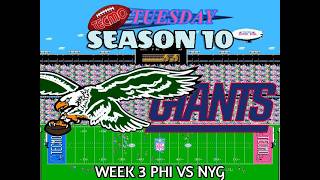 Tecmo Super Bowl (1972 ROM) Week 3 VS NYG (Tecmo Tuesday - Season 10, Episode 3)