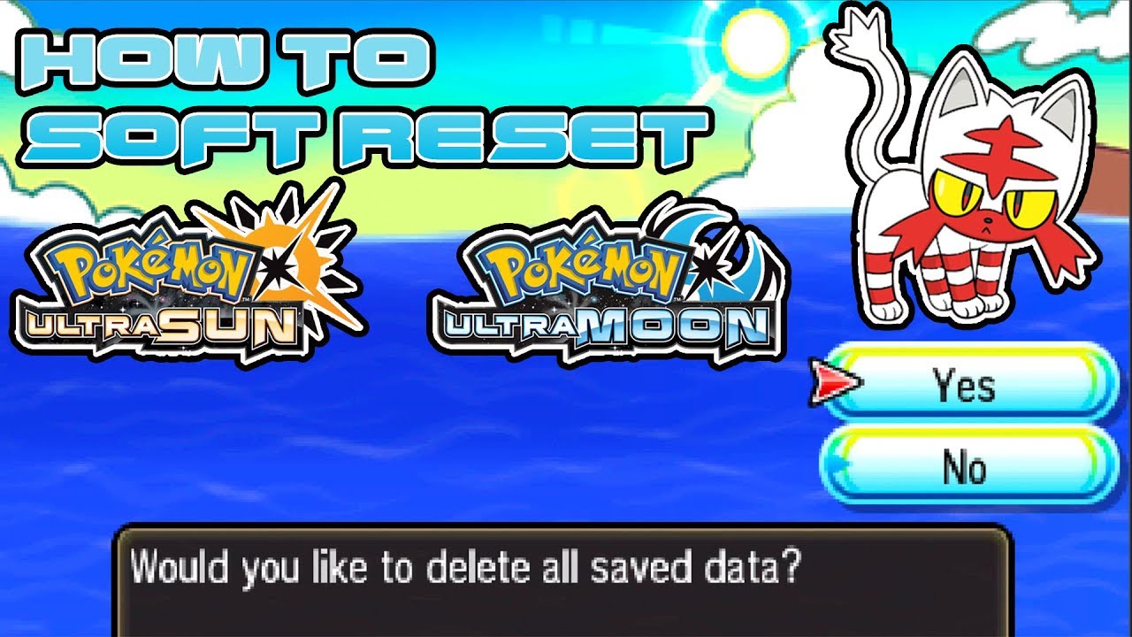 How To Reset Your Save File On Pokemon Ultra Sun And Moon To Get A Shiny Starter!