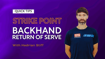 Squash Tips: Strike Point - Backhand Return Of Serve | With Hadrian Stiff