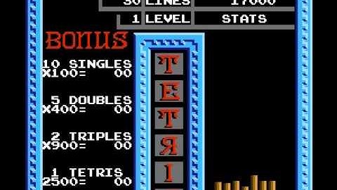 Tetris (tengen) (NES / Nintendo) - Vizzed.com Play