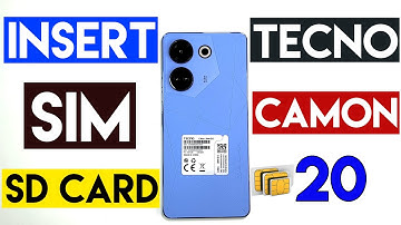 How To Insert SIM & SD Card in Tecno Camon 20