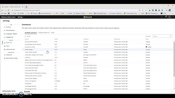 How to Add extensions to Windows Admin Center