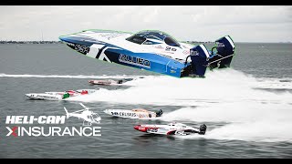 St. Pete Powerboat Grand Prix | Super Stock | Race | XINSURANCE Helicopter