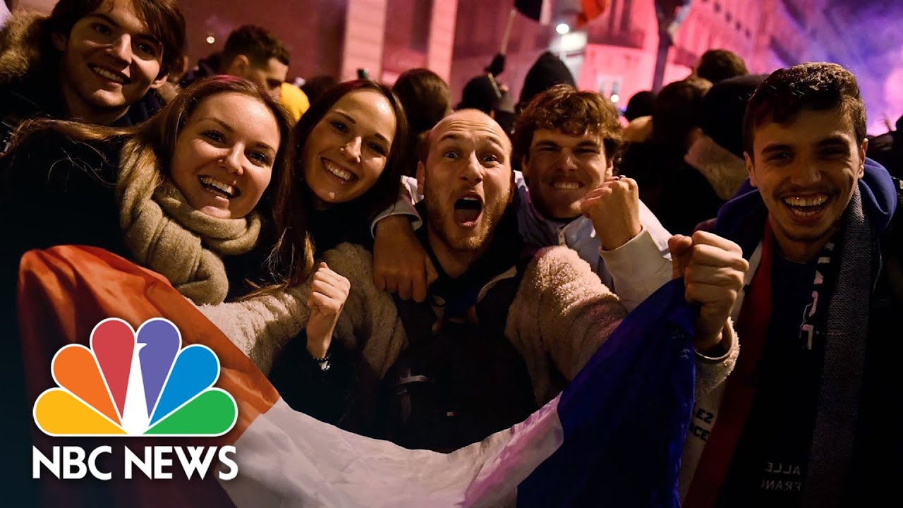Soccer Fans Throng Paris Streets As France Reaches World Cup Final