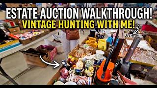 INSANE Estate Sale Walkthrough! 🚨 Vintage Treasures & Rare Antique Finds