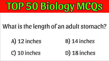 Top 50 biologie MCQ | | Biologie MCQs 2024 | Biologie MCQ | Biologie MCQ voor alle competitieve e...