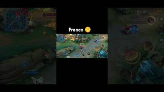 FRANCO GAMEPLAY GLOBAL HOOK #mlbb #shorts #short #youtubeshorts #🤫🤫