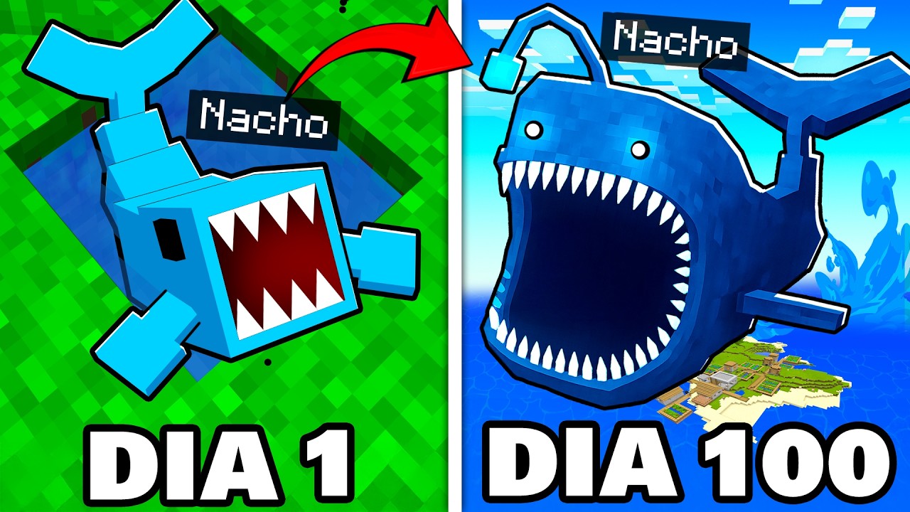 Sobreviví 100 DÍAS como EL BLOOP en Minecraft