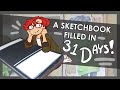 ONE MONTH SKETCHBOOK TOUR | I'm So Tired Man This Was Exhausting