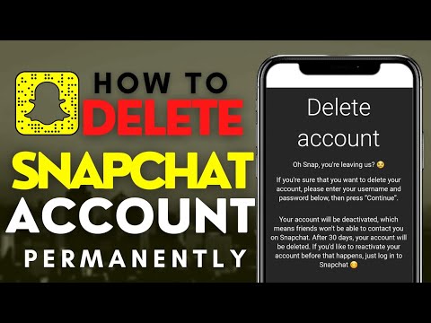 how to delete snapchat account permanently| How to delete snapchat account android| iPhone