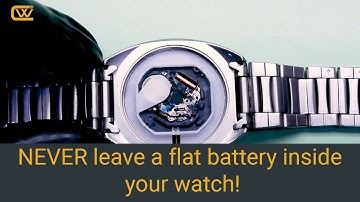 Why you should never leave an old battery inside your quartz watch!  ▶ Leaked Battery.