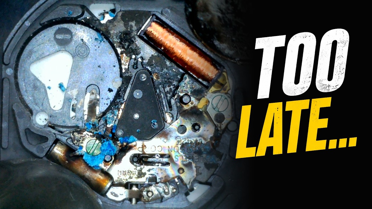 Why you should never leave an old battery inside your quartz watch ...