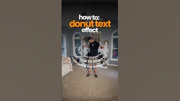 Unlock the magic of CapCut with this stunning donut text effect tutorial! 🍩✨