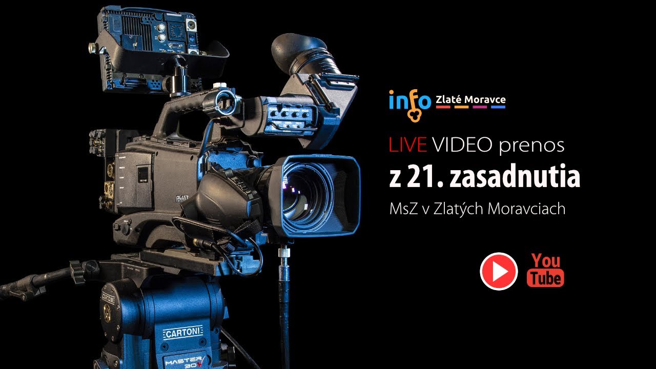 Video prenos zo 21. zasadnutia MsZ v Zlatých Moravciach