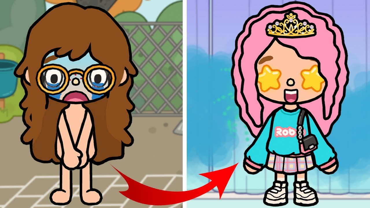 ugly-become-the-most-popular-at-school-sad-story-toca-life