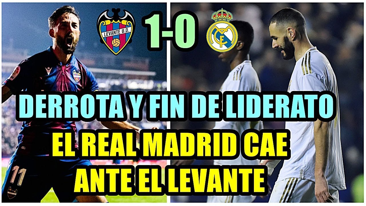 EL REAL MADRID CAE ANTE EL LEVANTE (1-0) Y PIERDE EL LIDERATO | HAZARD ...