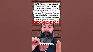 Set up your LLC and web3 wallet, get your crypto off exchange.#xrp #bitcoin #crypto #xrparmy #shorts