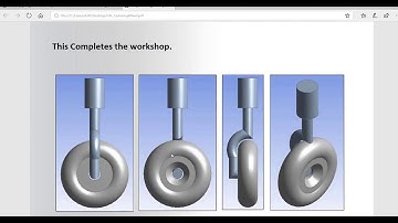 Model a simple castoring wheel assembly using Design Modeler
