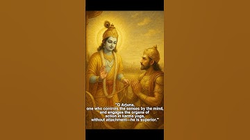 Bhagavad Gita Chapter 3 | Shloka 7 | खरा योगी कोण? 🌸 #shorts #krishna #bhagavadgita #motivation