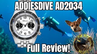 ADDIESDIVE AD2034 VK64 Chronograph Watch Review