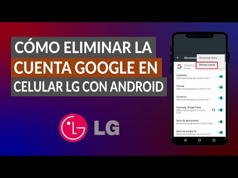 Cómo Quitar o Eliminar la Cuenta GOOGLE en Celular LG con Android 9.0/9.1/8.1/8.0