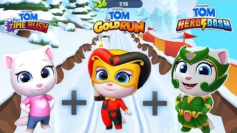 Talking tom and friends - All Angela fight 😱 | Gameplay walkthrough in Android/iOS ..