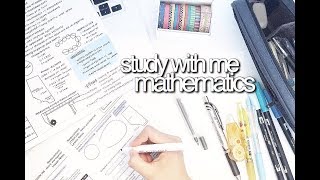 Study With Me: Mathematics || revisign