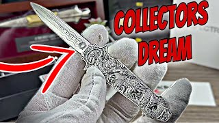 白砡　龍彫指輪　9g 東Y8-0113☆2F Dragon Tiger Switchblade 2 oz Pure Silver Coin by Spectres