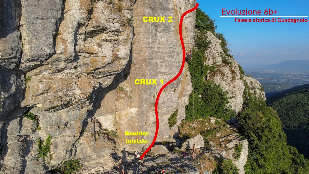 Scalare il 6b+  - Evoluzione - arrampicata sportiva - scalando si impara GUADAGNOLO sport climbing