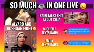 KAIRI TALKS SHIT ABOUT CELIA, MICHELLE, EMILY, ALVARO \& ROSHAUN FIGHT