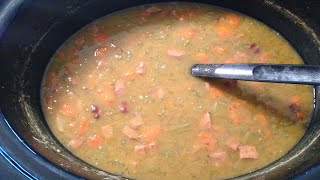 How to Make Yummy Crockpot Ham & Split Pea Soup!