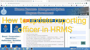 How to change the reporting officer in HRMS l Reporting officer ko kaise badle l #hrms l #hvpnl