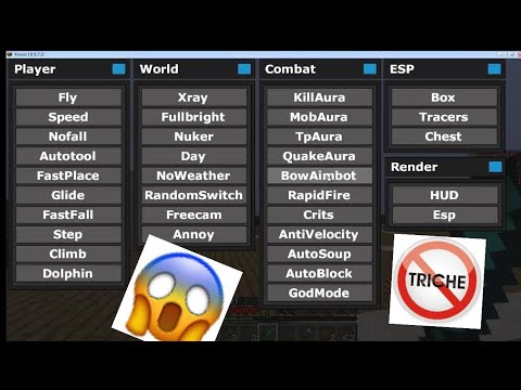 Comment cheat sur minecraft pc ( avoir un mod menu ) - YouTube