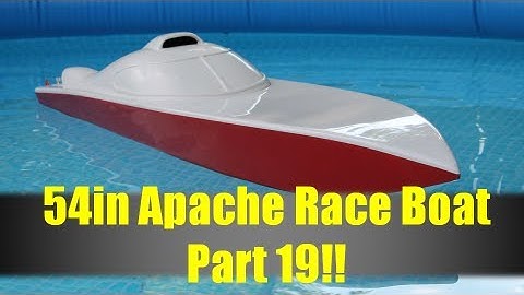 54in Rc Apache Race Boat Build Part 19