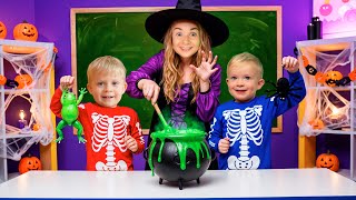 oliver helps mom get ready halloween