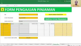 Aplikasi Koperasi Simpan Pinjam Excel Ringan Gratis Tampilan WEB screenshot 5