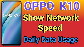 OPPO K10 Show Daily Data Usage kaise kare | How To Show Daily Data Usage Setting In OPPO K10