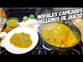 Nopales Capeados Rellenos de Queso