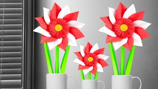 Very Easy Paper Flower 🌺 Making Craft | Home Decor | Craft | Crafts for School