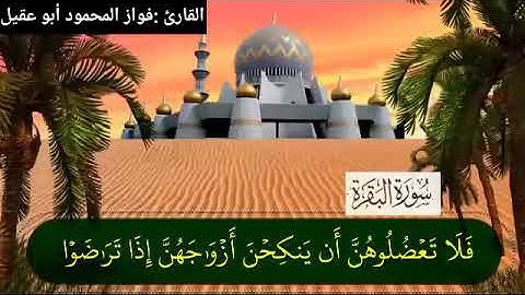 سورة البقرة جزء٢ صفحة37 بصوت القارئ فواز المحمود💚أبو عقيل💚