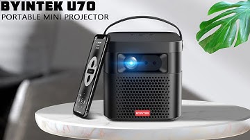 BYINTEK U70 Smart 3D 300inch Android WiFi Portable Mini Projector