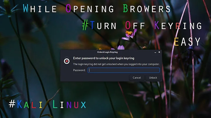 Turn off Default Keyring on Any Linux  ✔️