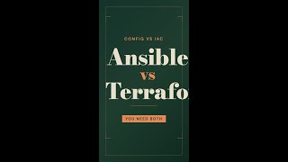 Ansible vs Terraform: Why You Need Both 🔧 #Shorts