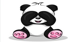Draw Panda Using MS Paint #vivid #vividbyrahul